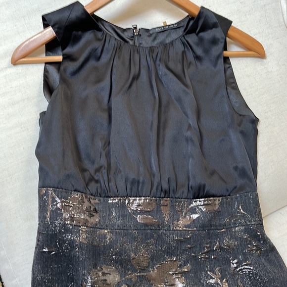 Black Elie Tahari shift Dress Size 6 - Picture 2 of 8